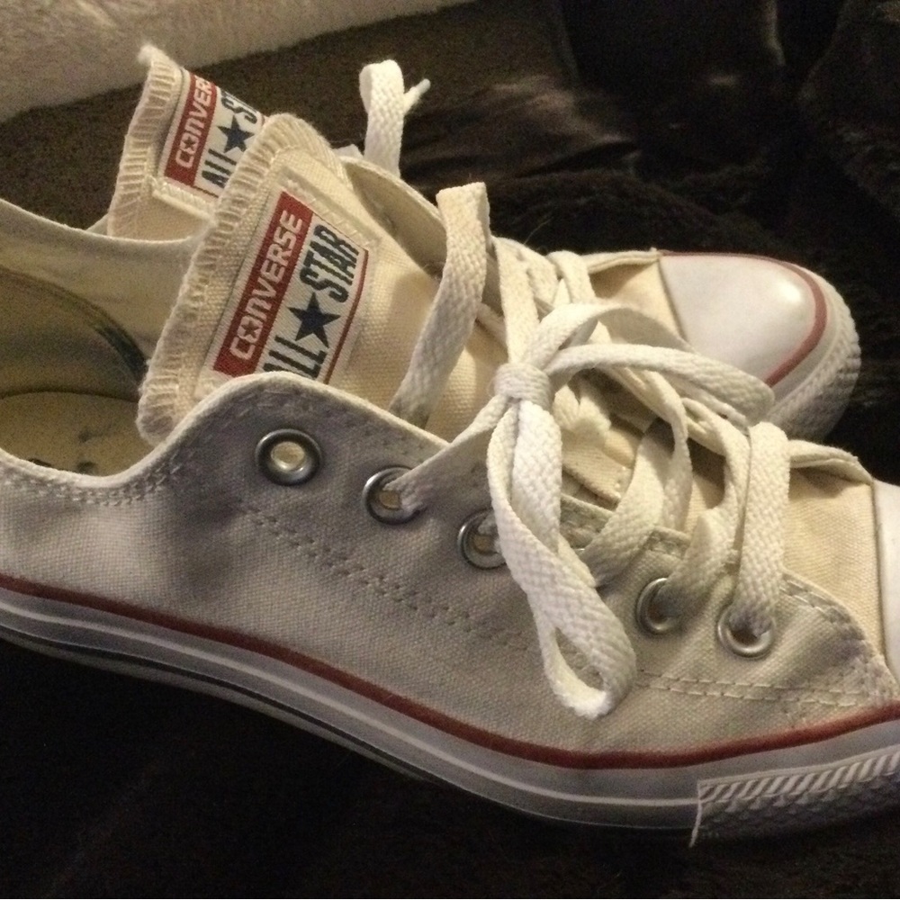 Womens Converse All Star Sneakers White Size 7